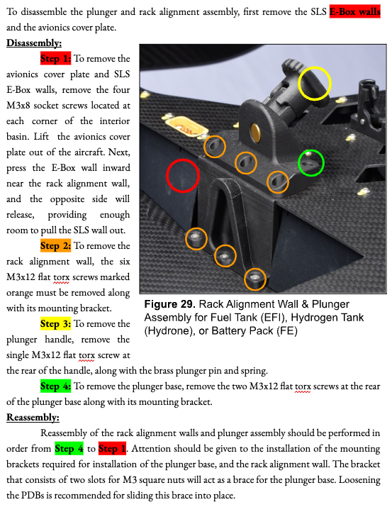 Plunger and rack alignment instructions