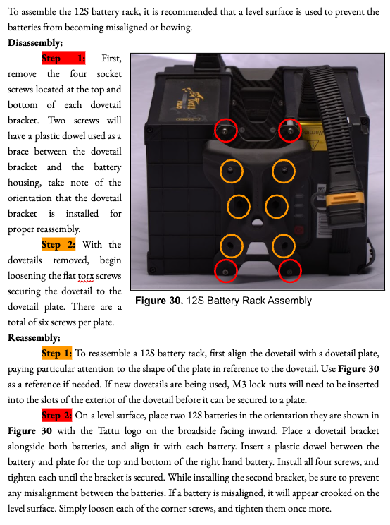 Battery rack assembly instructions