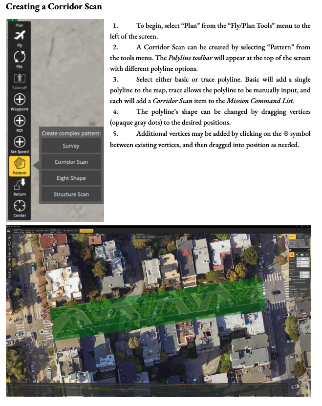 Corridor scan plan pattern details