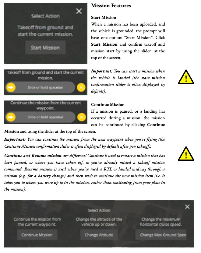 Mission features overview